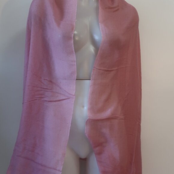 Womens Hermes Rose Pink Cashmere & Silk Blend Scarf/Wrap - Picture 3 of 6